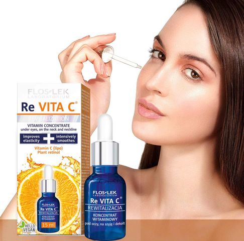 Serum làm sáng da - giảm nhăn - trẻ hoá da Floslek Re Vita C 213667