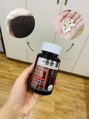 Viên uống mọc tóc Biotin 10000 Hàn Quốc hàng chuẩn 90 viên