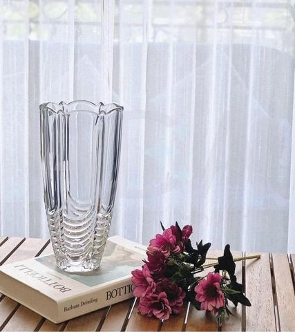 Lọ Hoa Pha Lê Bohemia Orion - Trang Trí Phòng Khách Sang Trọng, Thể Hiện Vẻ Đẹp Long Lanh và Tình Cảm Tinh Tế