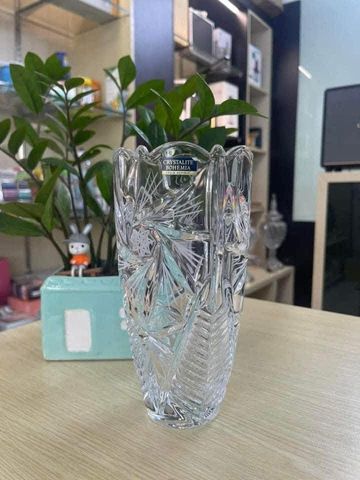 Lọ Hoa Pha Lê Bohemia 20cm - Bình Hoa Sang Trọng Dùng Trang Trí, Quà Tặng Đặc Biệt Cho Không Gian Sống Thêm Đẹp Mắt