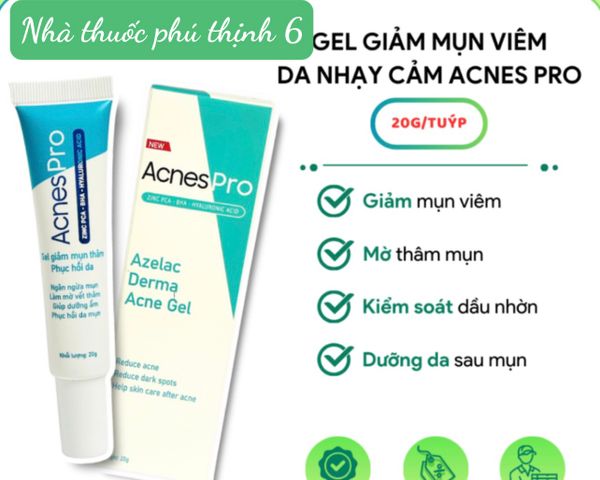 Acnes Pro gel bôi giảm mụn mờ thâm date xa