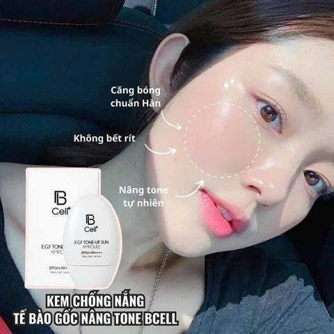 Kem Chống Nắng BCell 50gr - Serum Chống UV Bảo Vệ Da Mặt, Chống Tia UVA/UVB, Dưỡng Ẩm, Thẩm Thấu Nhanh, An Toàn Cho Da Nhạy Cảm