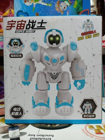 Robot Chạy Bằng Pin Có Đèn LED và Âm Thanh - Đồ Chơi Sáng Tạo Cho Trẻ Em, Kích Thích Tư Duy và Vận Động, Quà Tặng Thú Vị