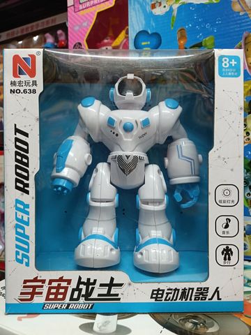 Robot Chạy Bằng Pin Có Đèn LED và Âm Thanh - Đồ Chơi Sáng Tạo Cho Trẻ Em, Kích Thích Tư Duy và Vận Động, Quà Tặng Thú Vị