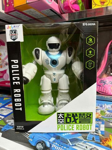 Robot Chạy Bằng Pin Có Đèn LED và Âm Thanh - Đồ Chơi Trẻ Em Tương Tác Phát Triển Tư Duy Sáng Tạo, Chất Liệu Nhựa Bền Bỉ, Dành Cho Trẻ Từ 3 Tuổi