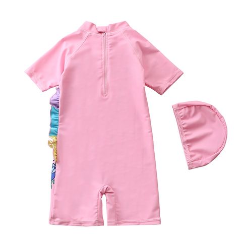 Bộ Đồ Bơi Liền Thân Ngựa Pony Hồng Cho Bé - Chất Liệu Co Giãn, Tặng Kèm Mũ Và Túi Bọc Điện Thoại Chống Nước