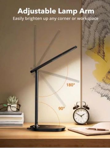 Đèn LED để bàn Taotronics TT-DL064 Pro - Bảo vệ mắt, 5 mức sáng, 4 chế độ màu, hẹn giờ 60 phút, lý tưởng cho học tập và làm việc