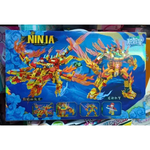 Đồ Chơi Lắp Ráp 2in1 Ninja Rồng và Robot - Đồ Chơi Lego Sáng Tạo Phát Triển Kỹ Năng Trẻ Em