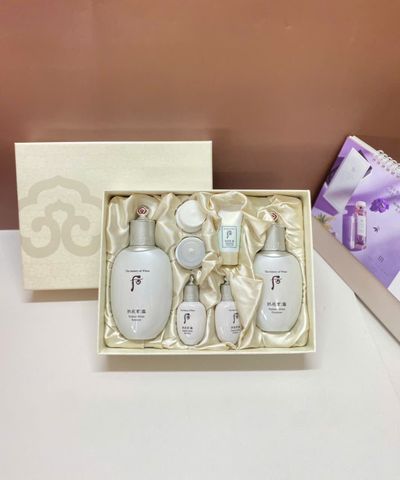 Bộ Dưỡng Trắng Da Whoo Gongjinhyang Seol Radiant White Special Set 7 Món - Kem Dưỡng Trắng, Mờ Nám, Chống Nắng, Phù Hợp Với Da Dầu