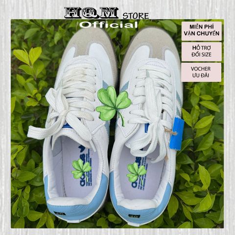 Giày Adidas Samba OG Baby Blue Cloud White - Sneaker Nữ Cao Cấp Thoải Mái, Phong Cách Trẻ Trung, Hàng Chính Hãng