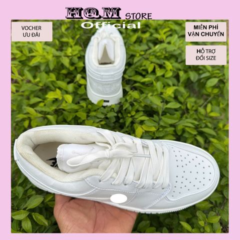 Giày Sneaker Nike Full Trắng Nam Nữ BẢN SIÊU CẤP - Thể Thao Đế Cao 4cm, Phong Cách Trẻ Trung và Năng Động