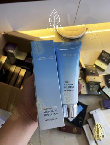 Kem Chống Nắng Kép Vàng GUBONCHO Premium Gold Dual Sun Cream SPF50+ PA++++ - Dưỡng Ẩm và Nâng Tông Da Tự Nhiên 50ml