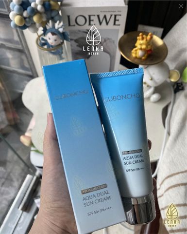 Kem Chống Nắng Kép Vàng GUBONCHO Premium Gold Dual Sun Cream SPF50+ PA++++ - Dưỡng Ẩm và Nâng Tông Da Tự Nhiên 50ml