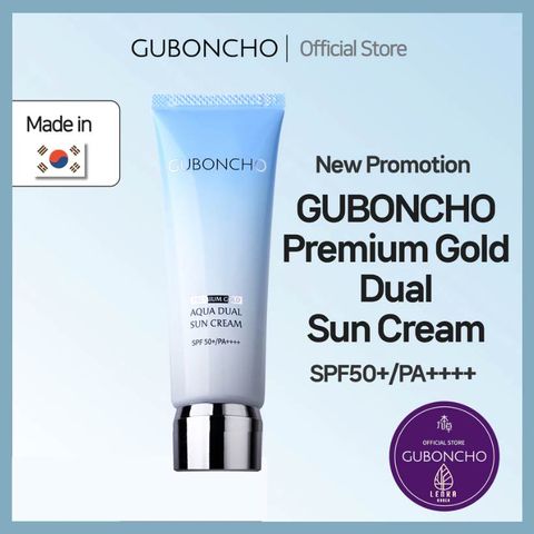 Kem Chống Nắng Kép Vàng GUBONCHO Premium Gold Dual Sun Cream SPF50+ PA++++ - Dưỡng Ẩm và Nâng Tông Da Tự Nhiên 50ml