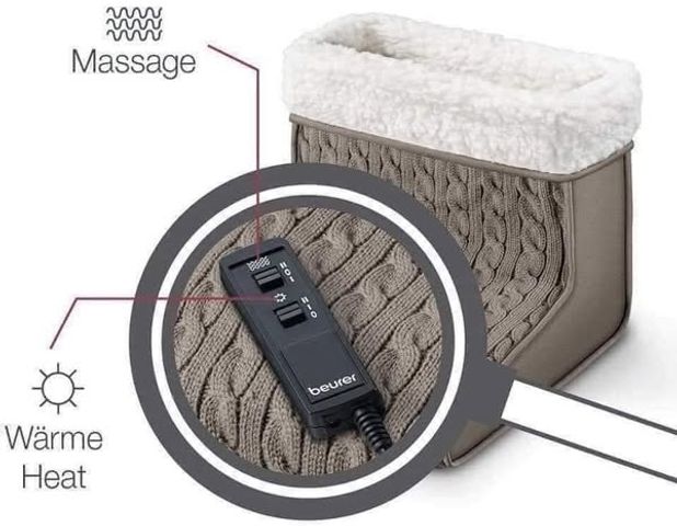 Ủng Sưởi Ấm Massage Chân Beurer FWM45 - Giữ Ấm Tiện Lợi Cho Mùa Đông, Massage Thoải Mái, Phù Hợp Với Người Già và Trẻ Nhỏ