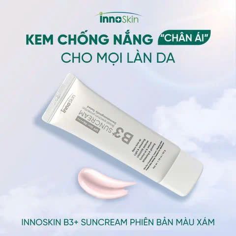 Kem Chống Nắng Nâng Tone Innoskin B3+ SPF50+ PA++++ 50g - Bảo Vệ Da Khỏi Tia UV và Làm Sáng Da Tự Nhiên