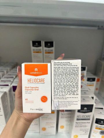 Viên uống chống nắng Heliocare Oral 60 viên - Bảo vệ da khỏi UVA/UVB, kiểm soát lão hóa và làm sáng da tự nhiên.