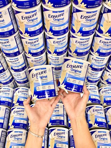 Sữa Bột Ensure Mỹ 400g - Dinh Dưỡng Cao, Bổ Sung Protein, Vitamin Cho Người Già, Trẻ Em và Người Hậu Phẫu