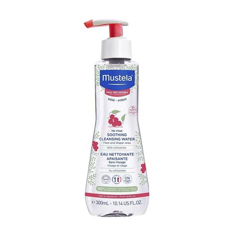 Mustela Nước Làm Sạch Mặt, Cơ Thể Cho Trẻ Sơ Sinh, Trẻ Nhỏ Da Nhạy Cảm No-Rinse Soothing Micellar Cleansing Water 300ml 215223