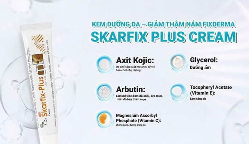 Fixderma Kem Dưỡng Sáng Da Skarfix Plus Cream 15g