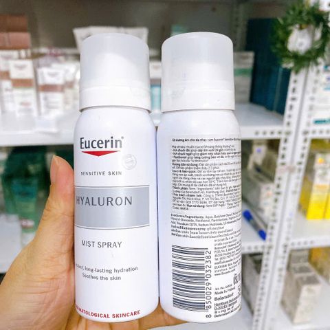 Xịt dưỡng ẩm cho da nhạy cảm Eucerin Hyaluron Mist Spray 50ml 215243