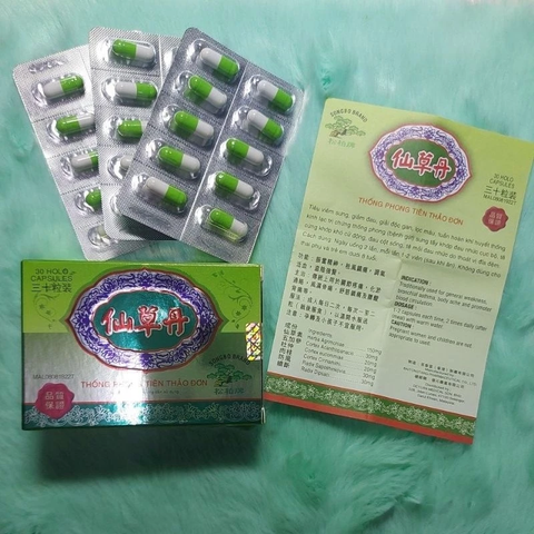 Viên uống Glucosamine Thống Phong Tiên Thảo Đơn - Hỗ trợ giảm đau, viêm khớp, giải độc gan và tuần hoàn khí huyết - Chính hãng Malaysia