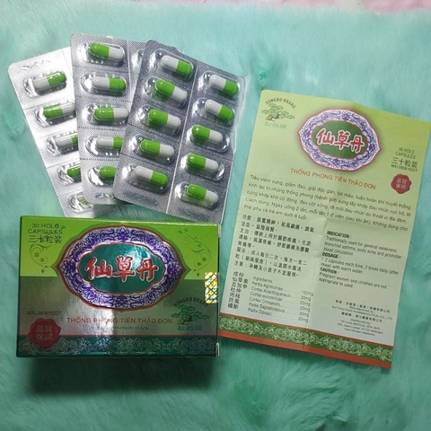 Viên uống Glucosamine Thống Phong Tiên Thảo Đơn - Hỗ trợ giảm đau, viêm khớp, giải độc gan và tuần hoàn khí huyết - Chính hãng Malaysia