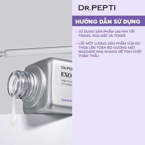 Tinh Chất Dr.Pepti Exo Biome Ampoule 50ml - Serum Trẻ Hoá, Căng Mịn Da Chống Lão Hoá, Dưỡng Ẩm Sáng Mịn Cho Da