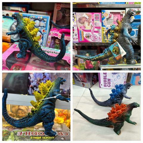 Đồ chơi mô hình con quái vật khổng lồ Godzilla cao 15cm chất liệu nhựa mềm, giao màu ngẫu nhiên