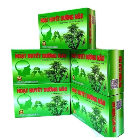 Viên uống Hoạt Huyết Dưỡng Não - Hỗ trợ trí nhớ, giảm đau đầu, chóng mặt, 100 viên cho người căng thẳng, suy giảm trí nhớ