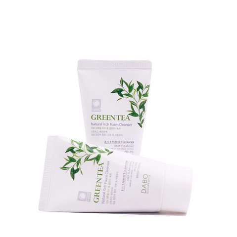 Sữa Rửa Mặt DABO Hàn Quốc 60ml - 3 in 1 Trà Xanh, Lô Hội & Than Hoạt Tính - Sạch Khuẩn, Dưỡng Ẩm Da Mịn Màng