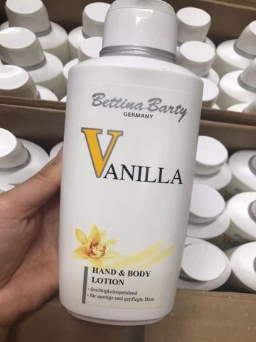 Sữa Dưỡng Thể Bettina Barty Vanilla Đức chai to 500ml