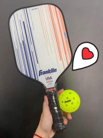 Vợt Pickleball Franklin Signature Pro - Chất Lượng Cao, Đẳng Cấp, Dành Cho Người Chơi Mới và Chuyên Nghiệp, Màu Đen và Trắng