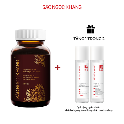 Viên Uống Giảm Nám Da Cao Cấp Sắc Ngọc Khang ++ - Hỗ Trợ Làm Đẹp Da, Tái Tạo Làn Da Trẻ Trung, Mịn Màng, Tươi Tắn