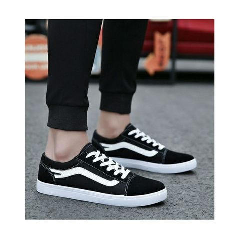 Giày Thể Thao Nam SNEAKER Da Lộn G5 Đen Dây Trắng - Giày Đi Làm, Thể Thao, Công Trường, Phong Cách Thể Thao Thời Trang