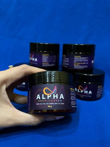 Cám Cao Cấp ALPHA 60g - 120g Dinh Dưỡng Tăng Tốc Tiêu Hóa Cho Cá Cảnh, Cải Thiện Sức Khỏe và Màu Sắc Cá
