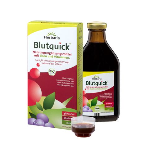 Siro bổ sung sắt hữu cơ Herbaria Blutquick Đức