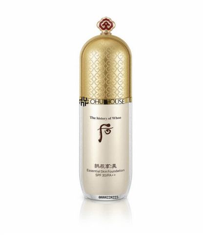 Kem CC Trang Điểm Chống Nắng Whoo Gongjinhyang Essential SPF30/PA++ 40ml - Bảo vệ da, tạo hiệu ứng trang điểm tự nhiên, phù hợp cho da nhạy cảm