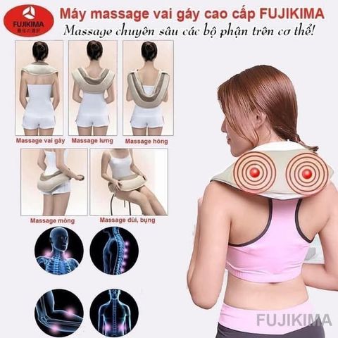 Máy Massage Vai Gáy FUJIKIMA FJ 264K - Thiết Bị Chăm Sóc Sức Khỏe, Giúp Giảm Đau & Thư Giãn Cơ Thể, Massage Hiệu Quả Tại Nhà