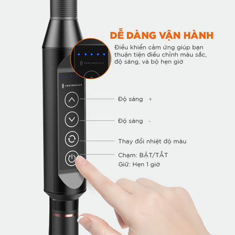 Đèn LED Cây Taotronics TT-DL060 - Đèn Học Chống Cận Đa Năng Điều Chỉnh Độ Cao, Tiết Kiệm Năng Lượng, Chế Độ Ánh Sáng Linh Hoạt