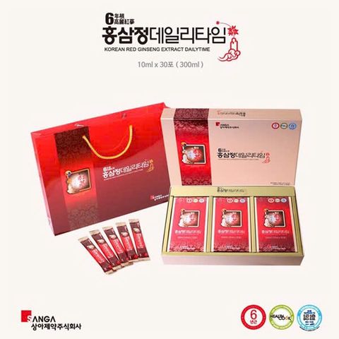 Nước Hồng Sâm Sanga Hàn Quốc 10ml x 30 Gói - Tăng Cường Sức Khỏe, Nâng Cao Đề Kháng và Cải Thiện Tinh Thần cho Người Lớn