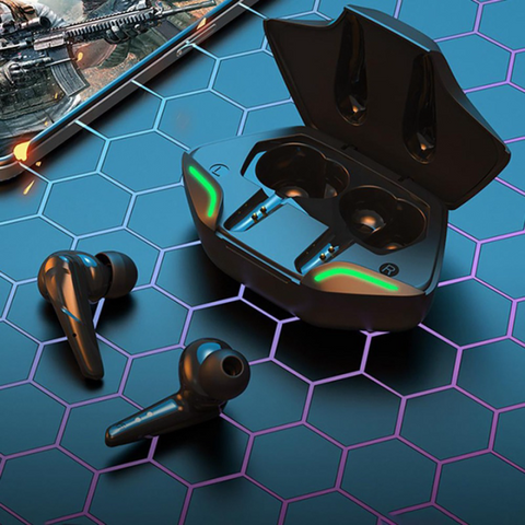 Tai Nghe Gaming Không Dây Floveme G11 - Bluetooth 5.0, Giảm Tiếng Ồn, Âm Thanh Hifi, Tích Hợp Micro, Phong Cách Game Thủ