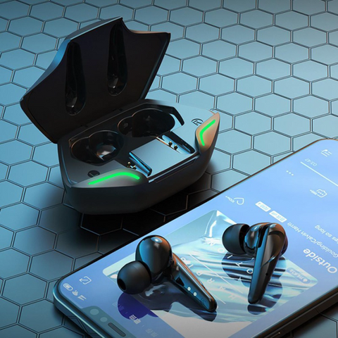 Tai Nghe Gaming Không Dây Floveme G11 - Bluetooth 5.0, Giảm Tiếng Ồn, Âm Thanh Hifi, Tích Hợp Micro, Phong Cách Game Thủ