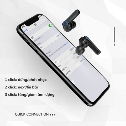 Tai Nghe Bluetooth M19 Pro Nhét Tai Không Dây Chống Nước IPX7, Âm Thanh Bass Mạnh, Sạc Ngược, Cảm Ứng, Thời Gian Sử Dụng 6 Giờ