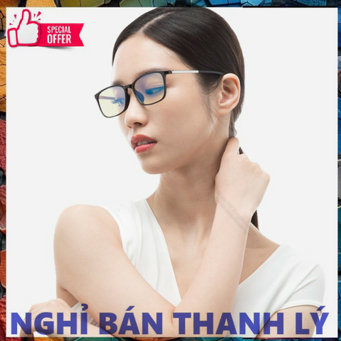 Kính chống UV ánh sáng xanh MI ( Đen ) mã HMJ01TS thời trang Nam Nữ
