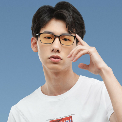 Kính chống UV ánh sáng xanh MI ( Đen ) mã HMJ01TS thời trang Nam Nữ