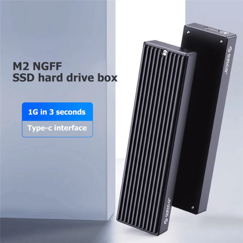 Box ổ cứng di động SSD M.2 SATA ORICO M2PF-C3 - USB 3.1 Type-C, hỗ trợ tối đa 2TB, thiết kế nhỏ gọn, tương thích Windows/Mac/Linux