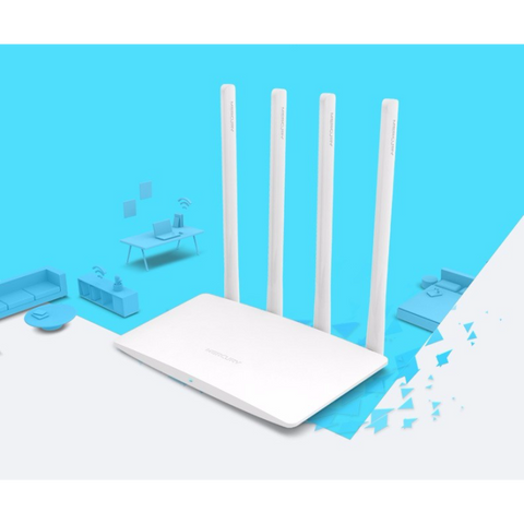 Bộ Phát Wifi MERCURY 4 Ăng-ten 300Mbps - Router Không Dây Tốc Độ Cao, Hướng Dẫn Cài Đặt Tiếng Việt Dễ Dàng
