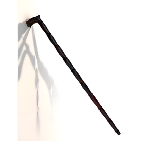 Gậy batoong đầu rồng tiện đốt trúc gỗ trắc đỏ đen KT 90cm DAICAT