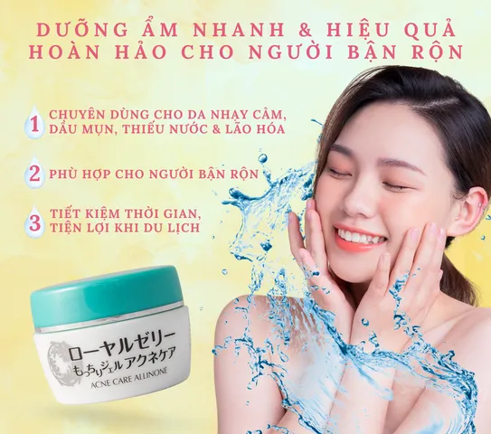 Gel Dưỡng Da Giảm Mụn Sữa Ong Chúa OZIO NACHULIFE 75G - Chăm Sóc Da Dầu, Duy Trì Làn Da Sạch Khỏe, Giải Pháp 6 Trong 1 Từ Nhật Bản
